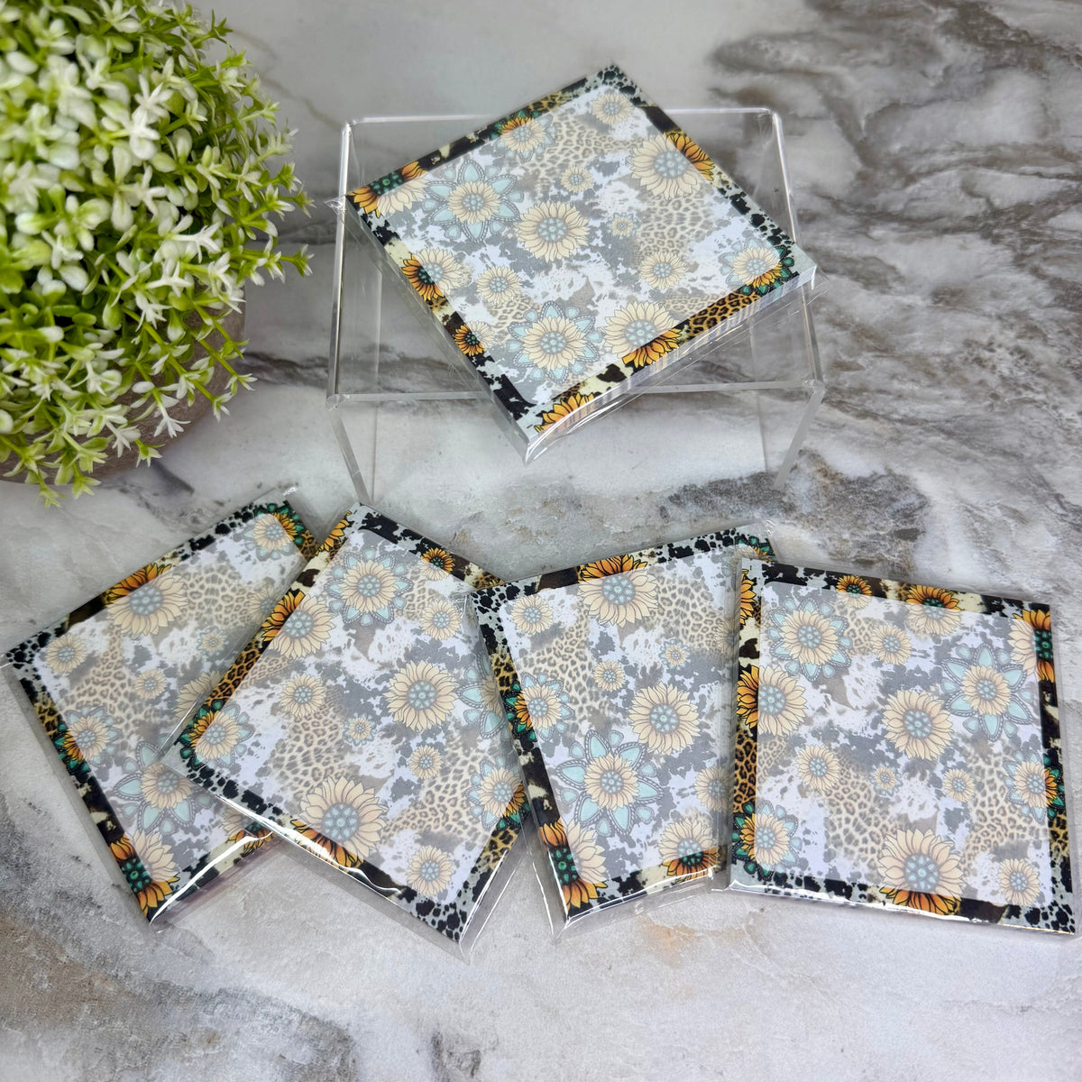 The Sticky Note Collection - Turquoise Sunflower