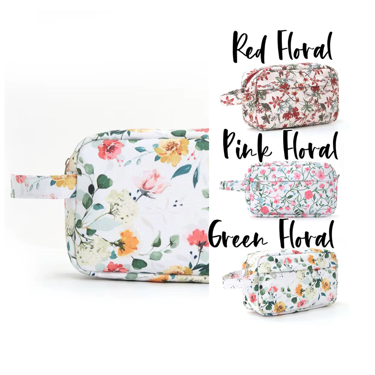 Rectangle Zip Pouch - Floral