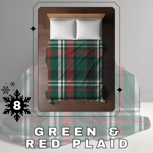 Blanket Christmas #8 - Green & Red Plaid - PREORDER