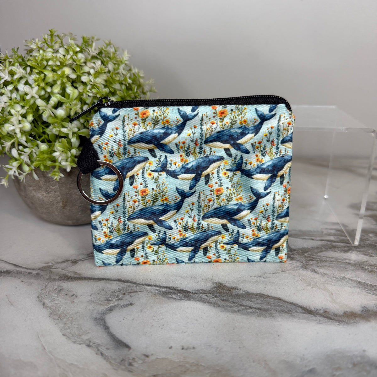 Mini Pouch - Whales