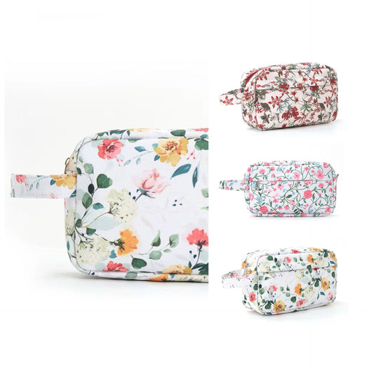 Rectangle Zip Pouch - Floral