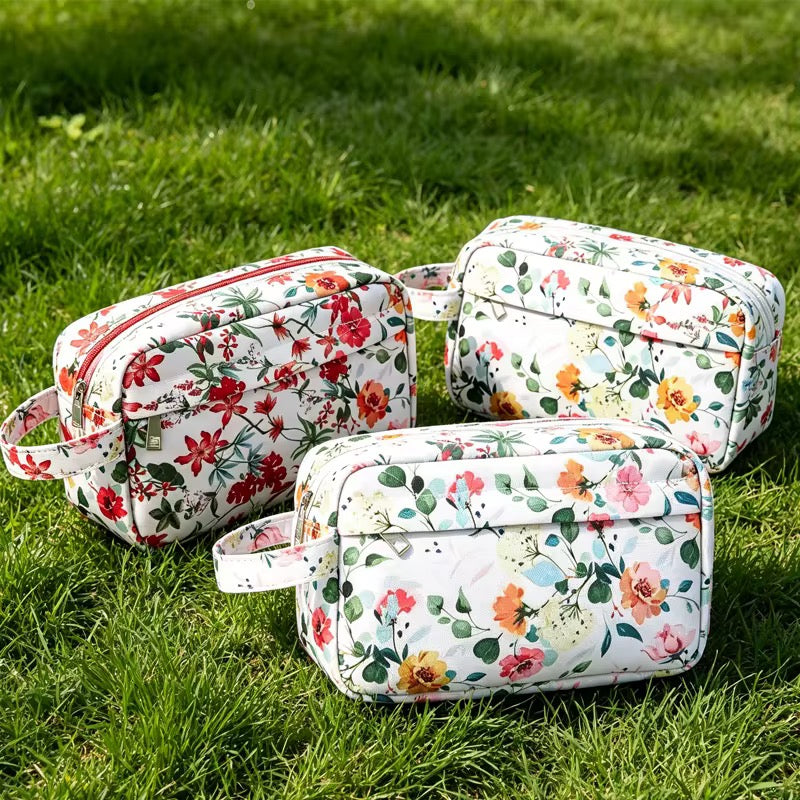 Rectangle Zip Pouch - Floral