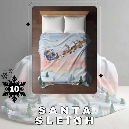 Blanket Christmas #10 - Santa Sleigh - PREORDER