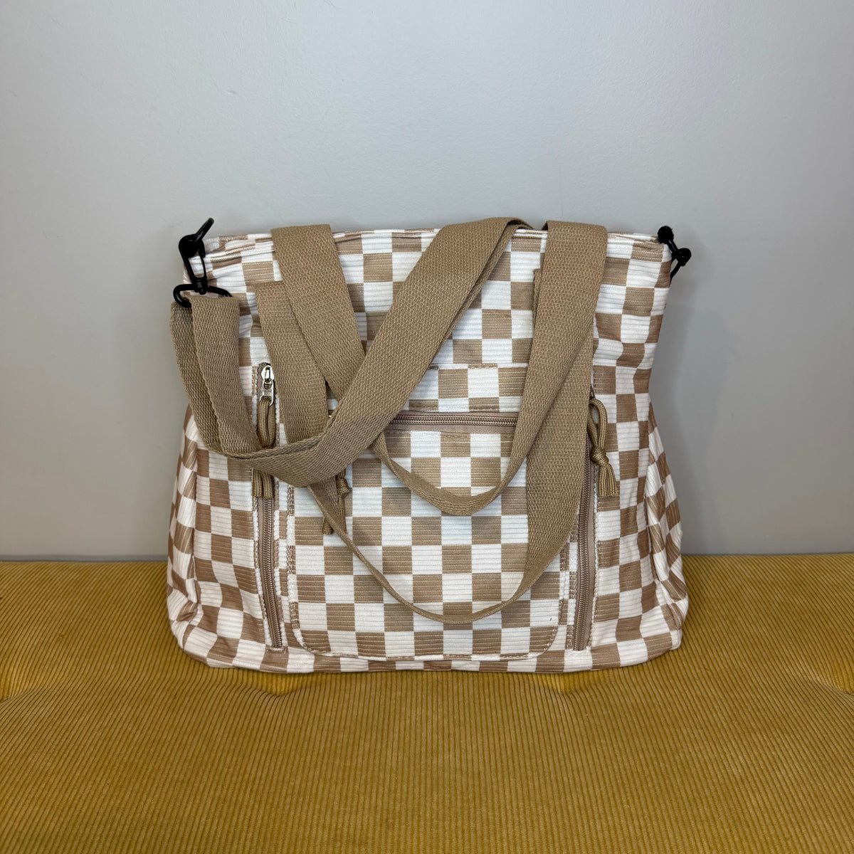 Caitlin Handbag - Corduroy Checker