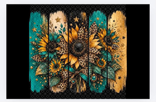 Desk Mat - Sunflower Teal