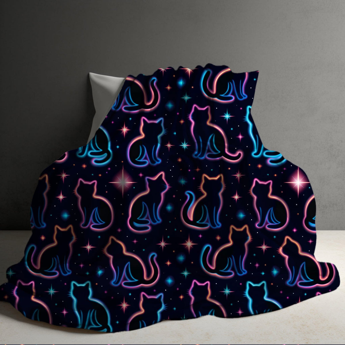 Blanket Halloween #28 - Neon Cats