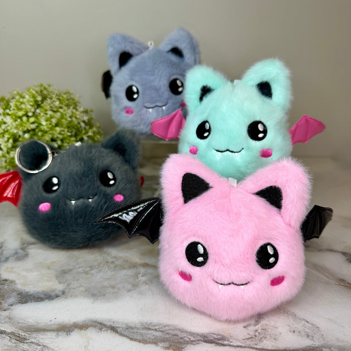 Keychain - Pom Pom Bat