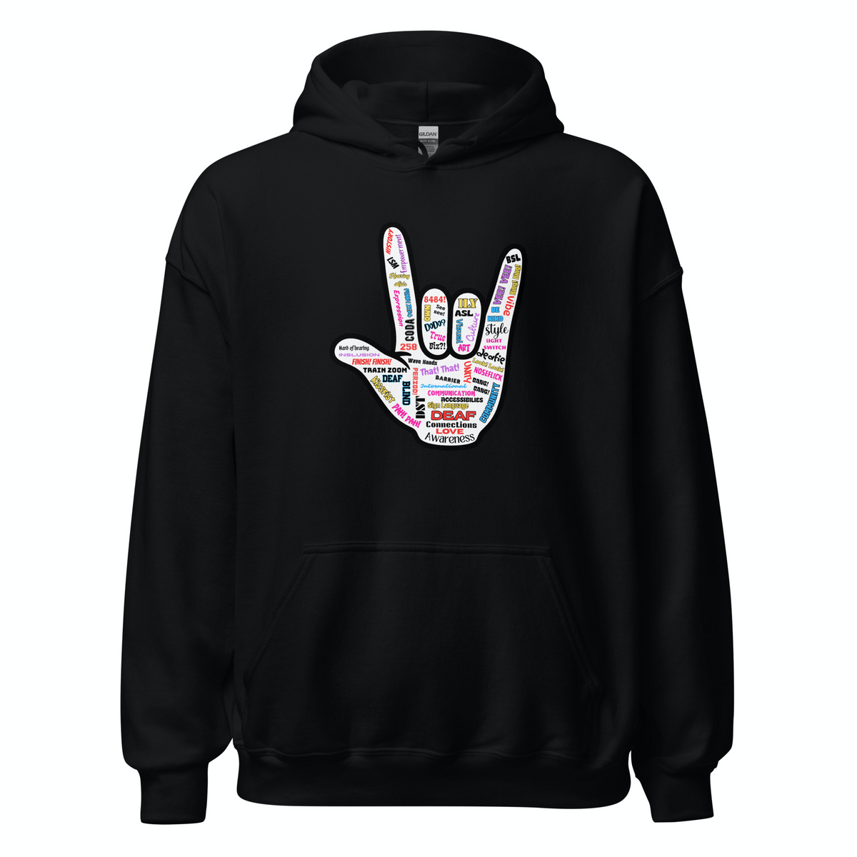 Hoodie - ILY Deaf Awareness
