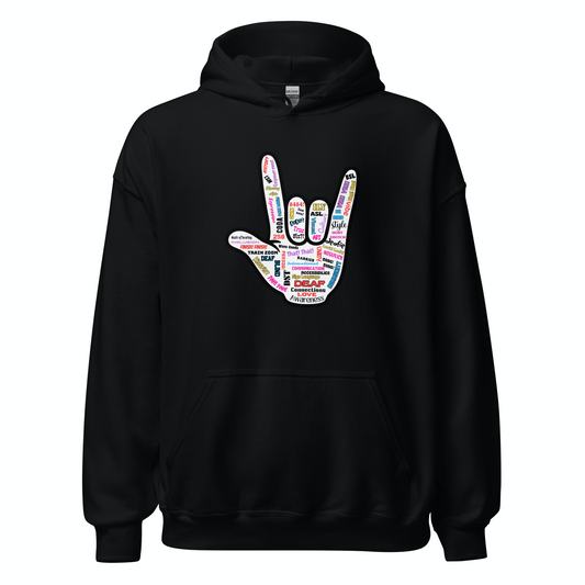 Hoodie - ILY Deaf Awareness