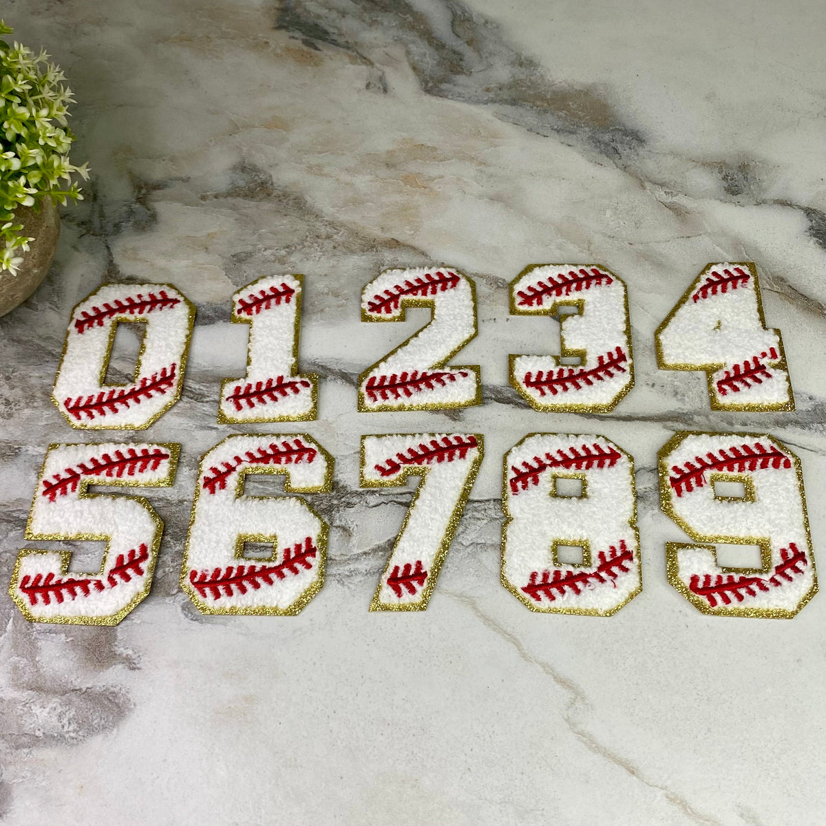 Patch Chenille - Baseball Numbers