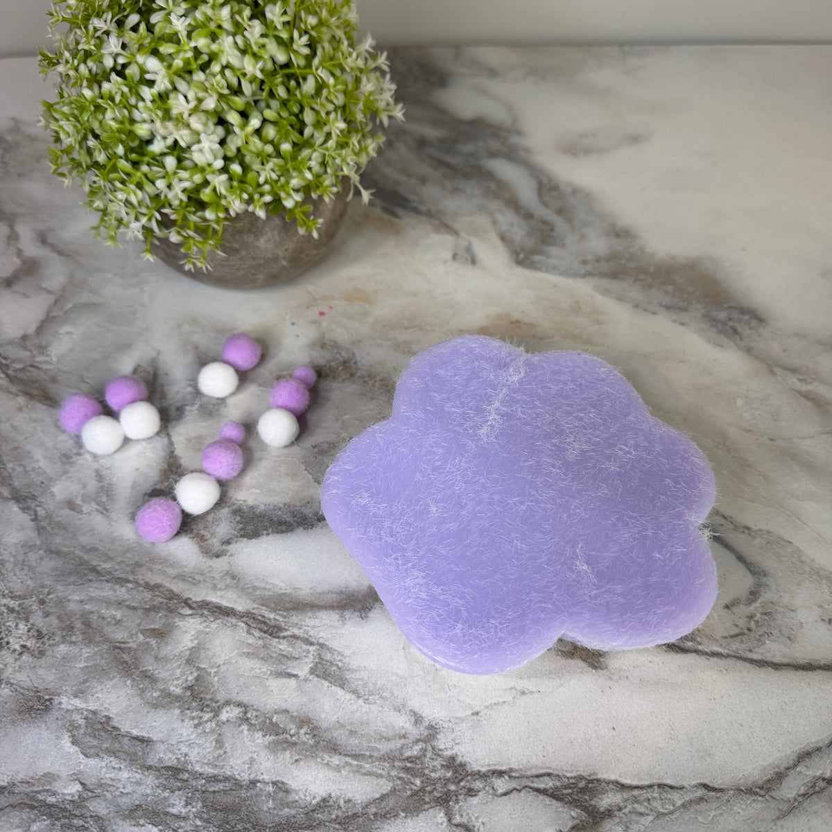 Squishy Toy - Giant Paw Taba - Purple White