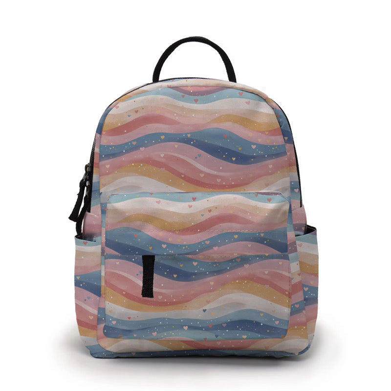 Mini Backpack - Heart Waves