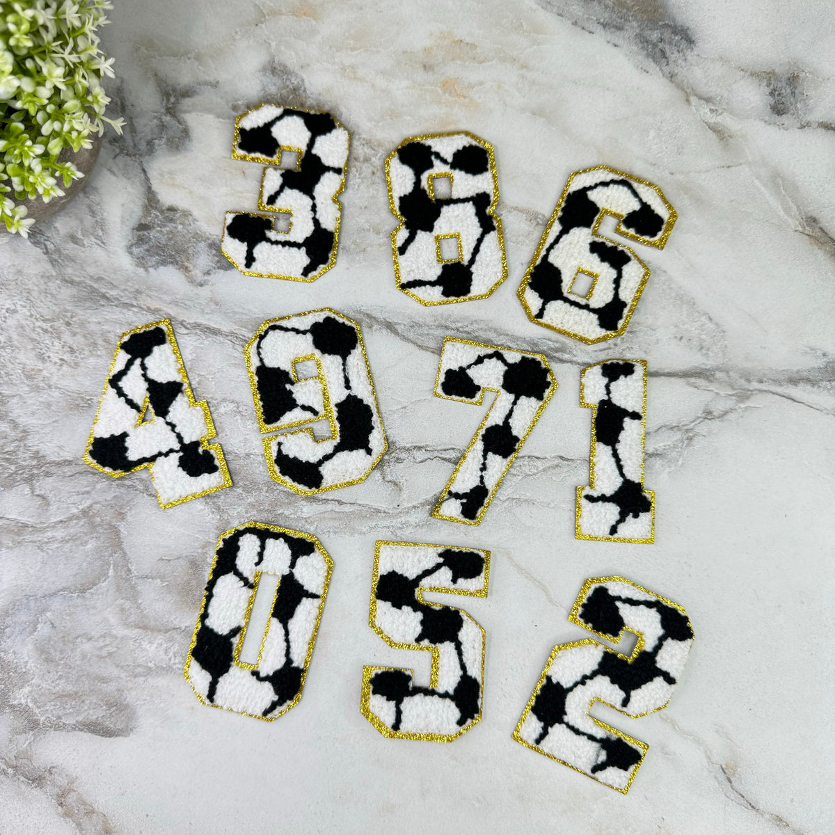 Patch Chenille - Soccer Numbers
