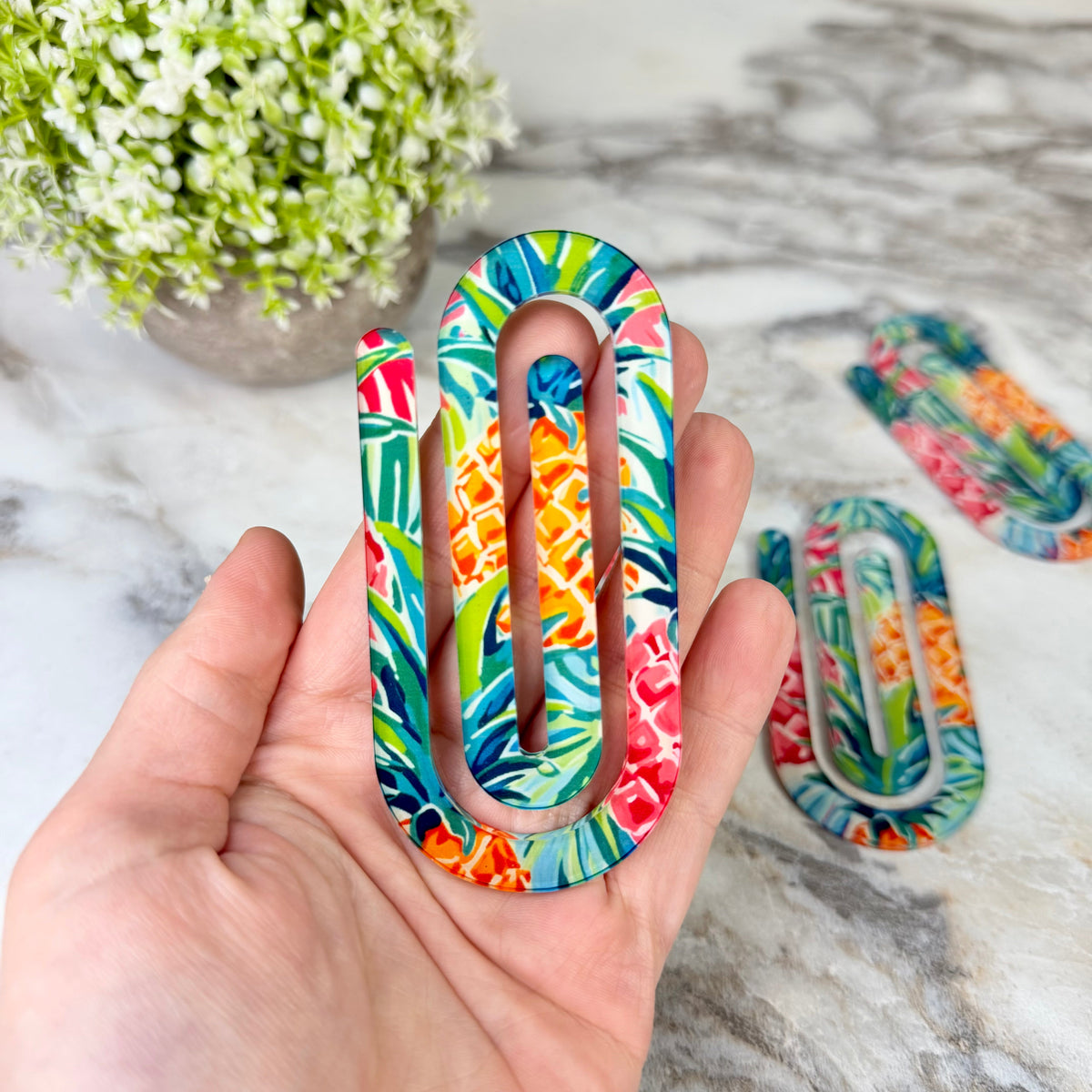 Jumbo Paperclip - Tropical Floral