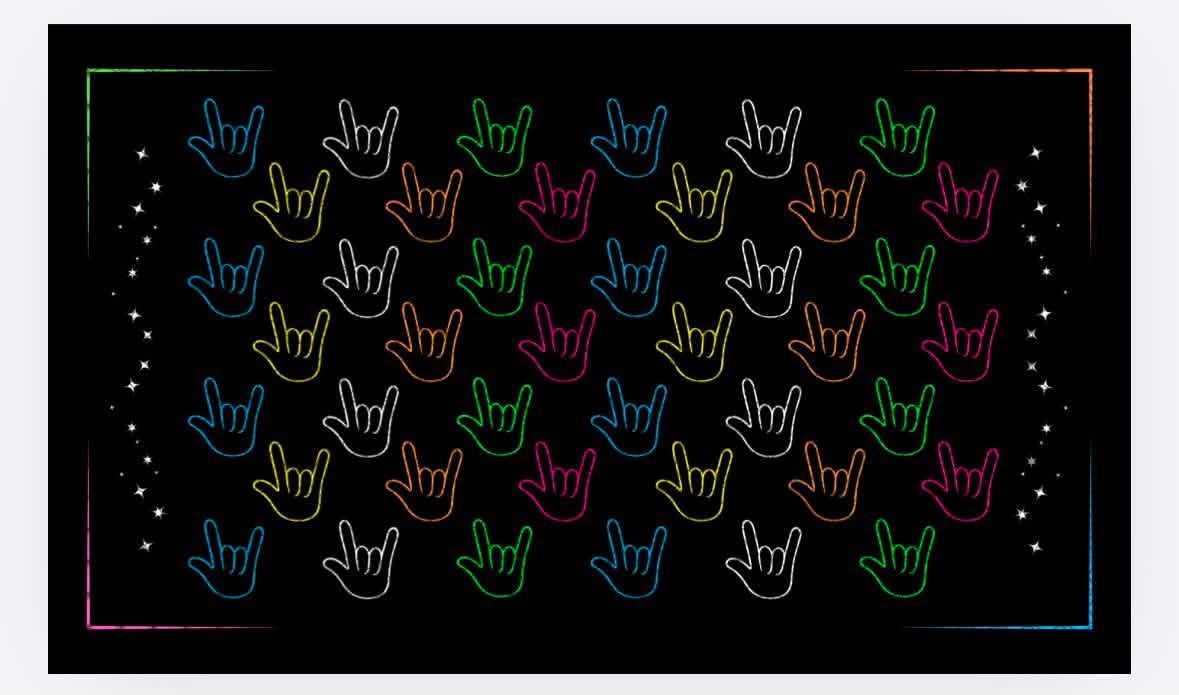 Desk Mat - ILY colors